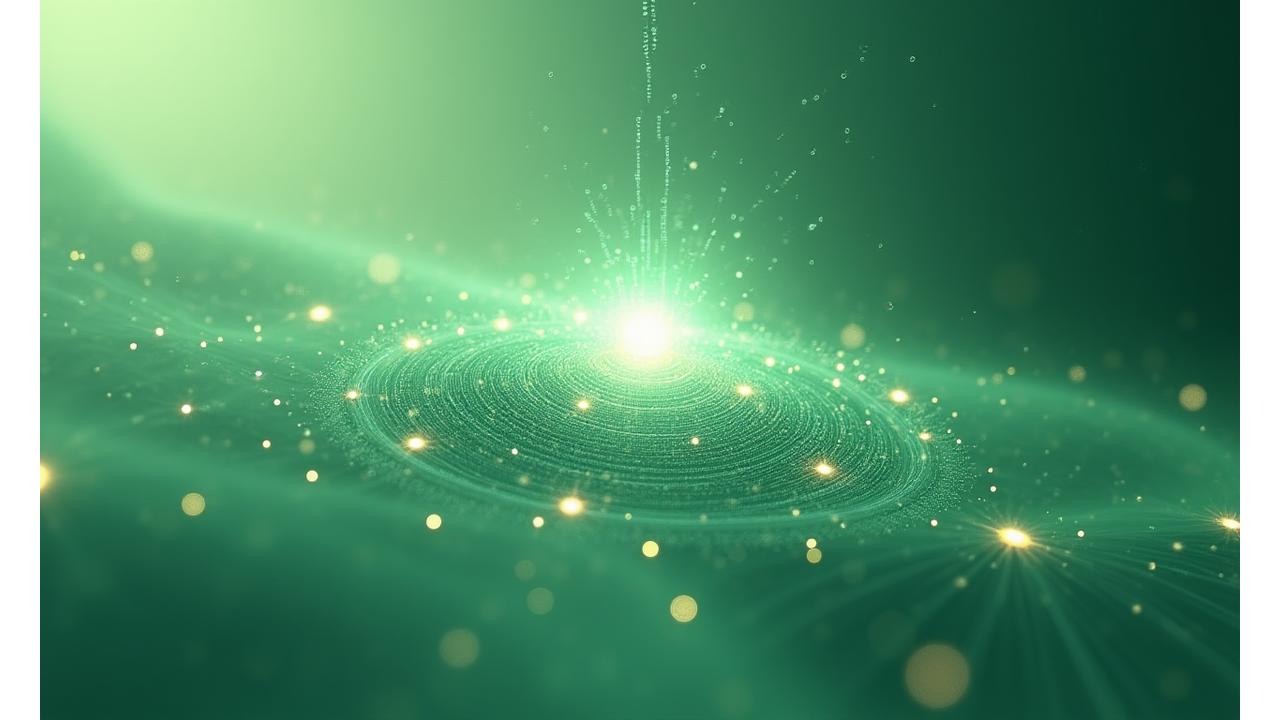 Abstract depiction of secure data transmission and privacy shields over a network, symbolizing data protection.